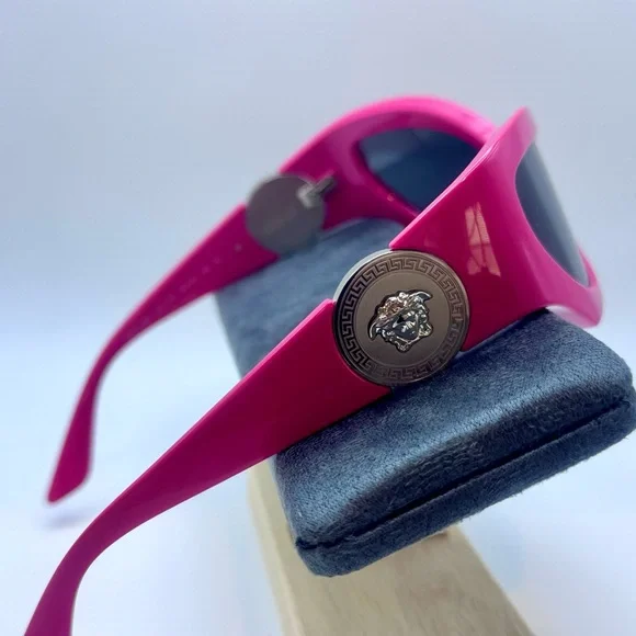 AUTHENTIC Versace Cat Eye Bold Pink 60mm Sunglasses! NEW!!! ☀️🕶️💖 - Picture 5 of 11